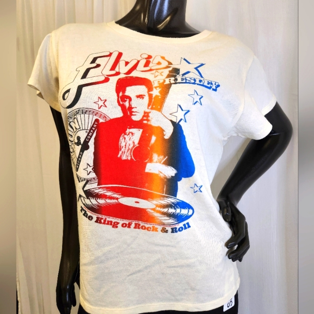 Chaser Brand - Elvis Presley Graphic T-Shirt - Almond. Mannequin Worn Only.